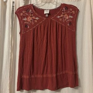 Knox Rose Embroidered Top